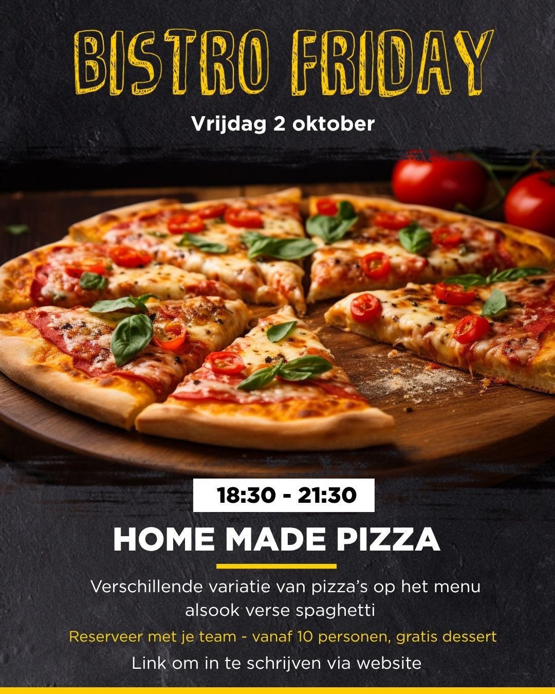 Bistro Friday | 2 oktober | Pizza