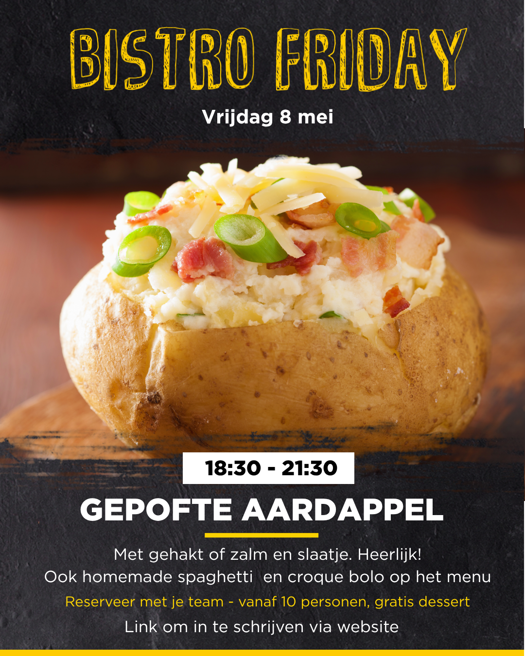 Bistro Friday - 8 mei - Gepofte aardappel