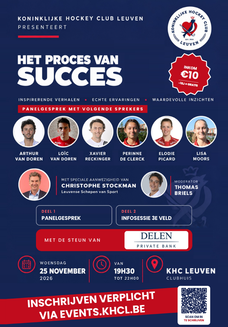 Clubevent | Het proces van succes | woensdag 25 november