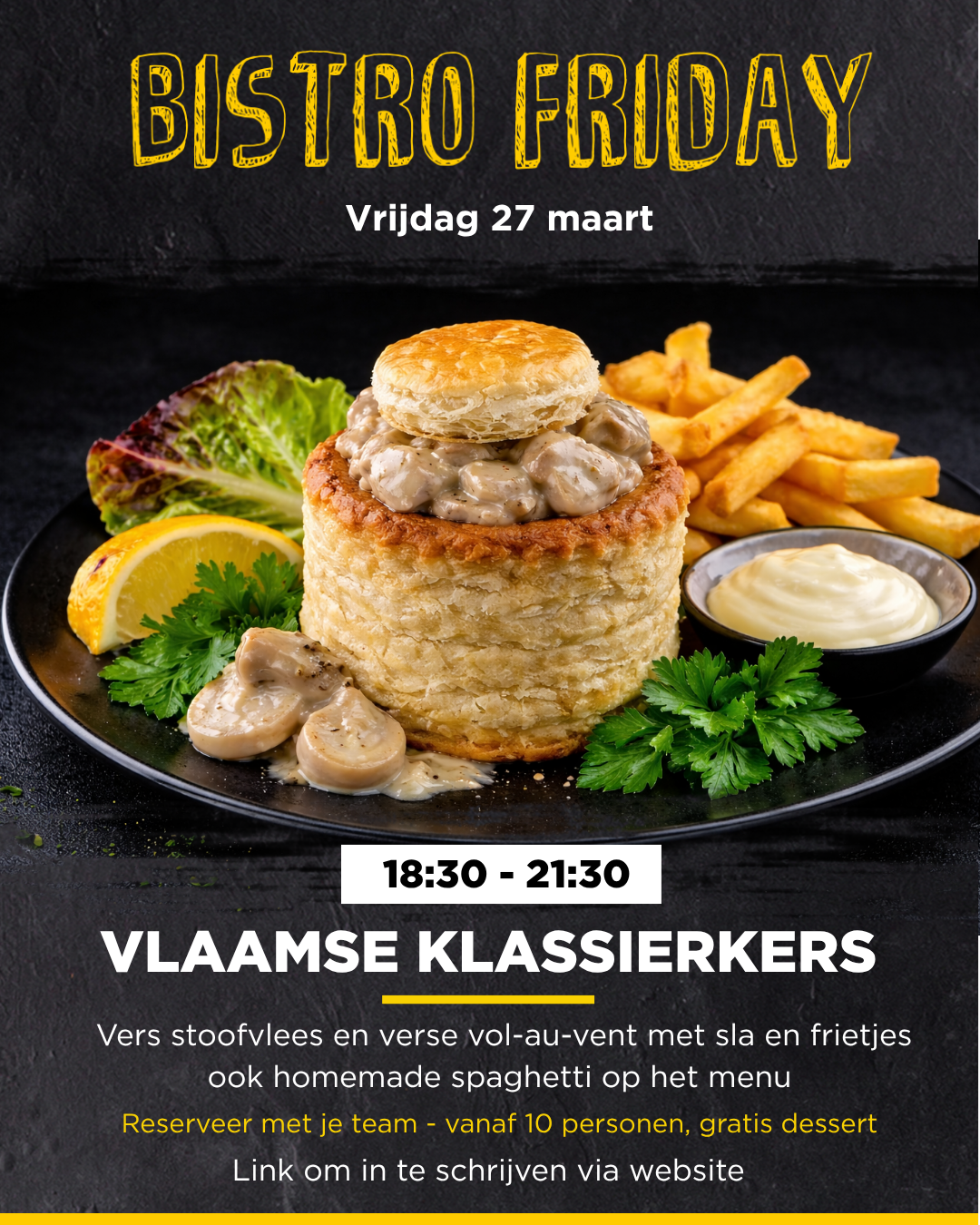 Bistro Friday - 27 maart - Vlaamse Klassiekers