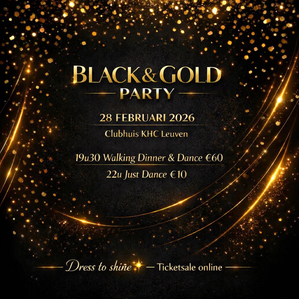 Black & Gold Party - zaterdag 28 februari