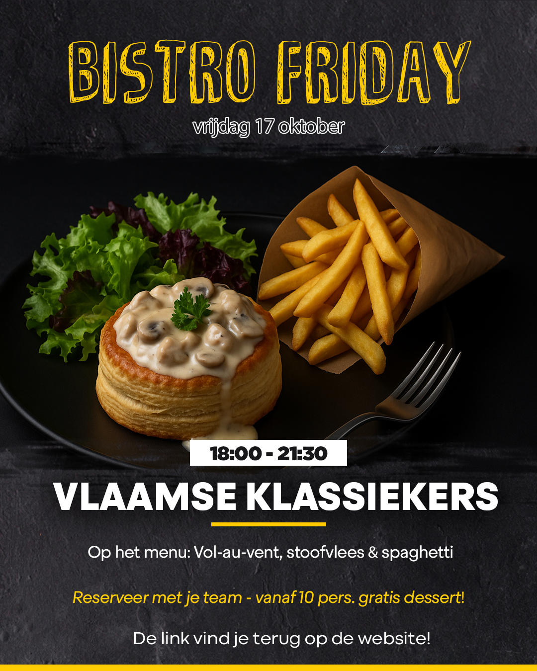 Bistro Friday - vrijdag 17 oktober - vlaamse klassiekers